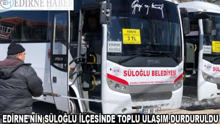 Toplu ulaşım durduruldu