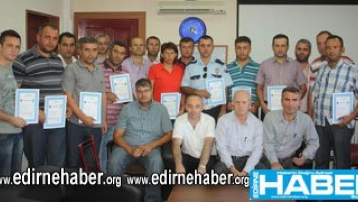 Emniyet Personeli 'Başarı Belgesi' ile Ödüllendirildi