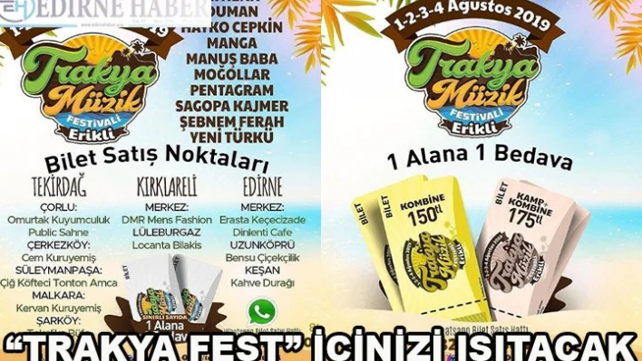 â€˜Trakya Fest' içinizi ısıtacak