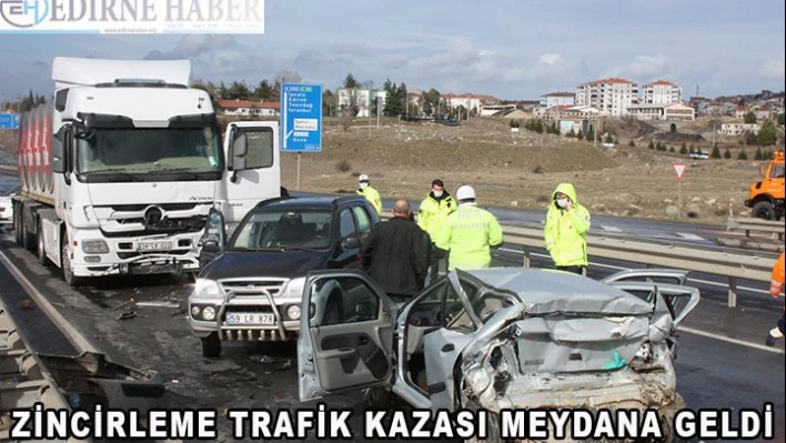 Zincirleme trafik kazası: 1 ölü