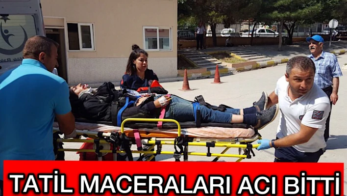 Bariyere çarptılar