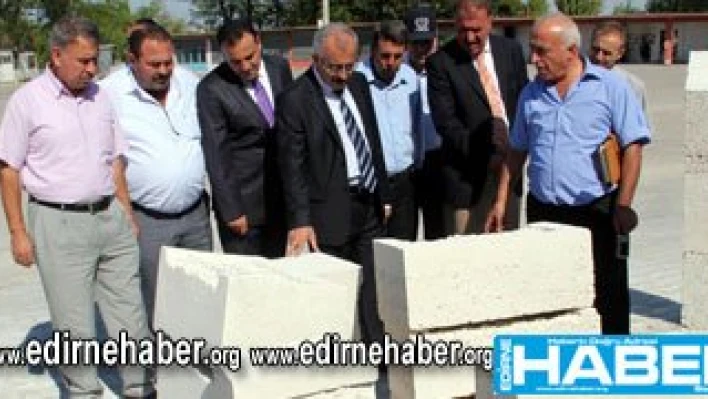 Çalışmaları yerinde inceledi