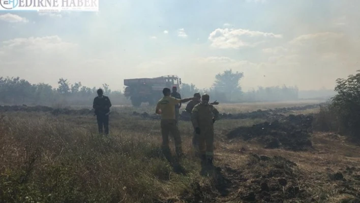 Ormanlık alanda yangın çıktı
