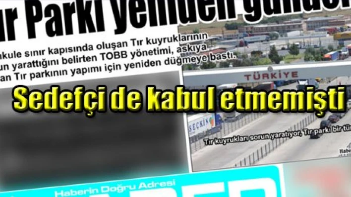 Sedefçi de kabul etmemişti