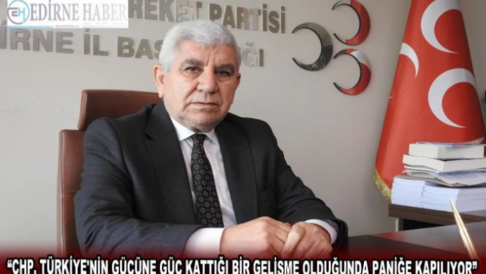 Tercan,'CHP, Türkiye'nin gücüne güç kattığı bir gelişme olduğunda paniğe kapılıyor'