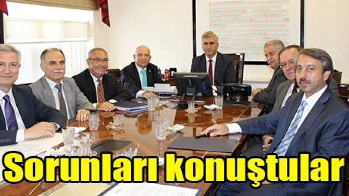 Sorunları konuştular