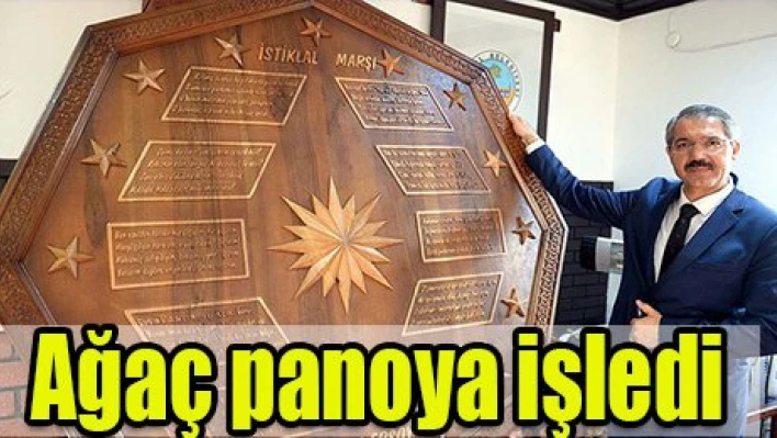 Ağaç panoya işledi