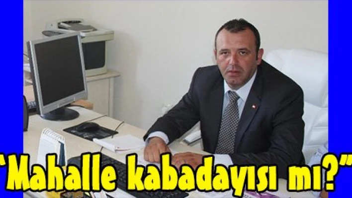 'Mahalle kabadayısı mı?'