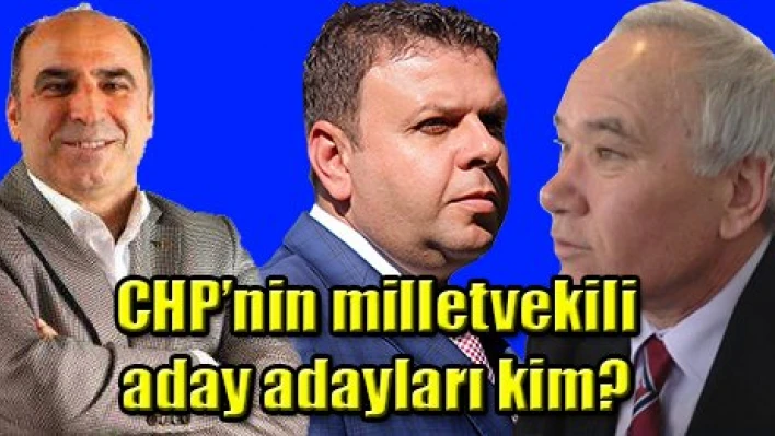 CHP'nin milletvekili aday adayları kim?
