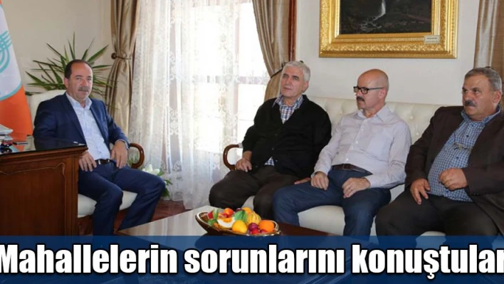 Muhtarları dinledi