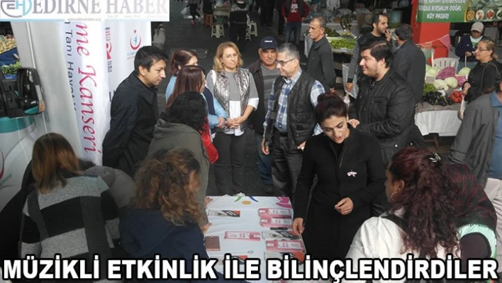 Müzikli etkinlik ile bilinçlendiler