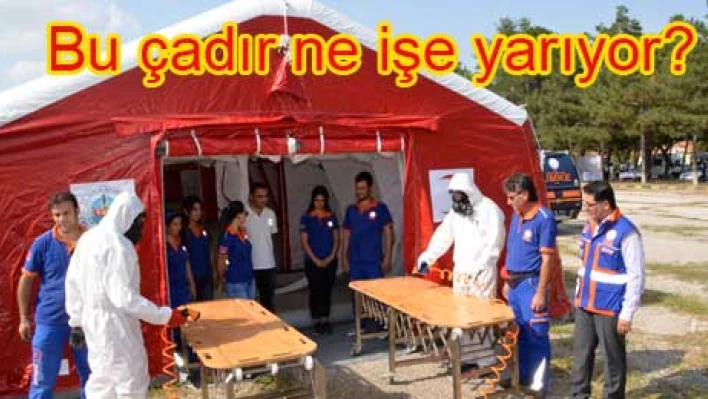 Çadır kuruldu