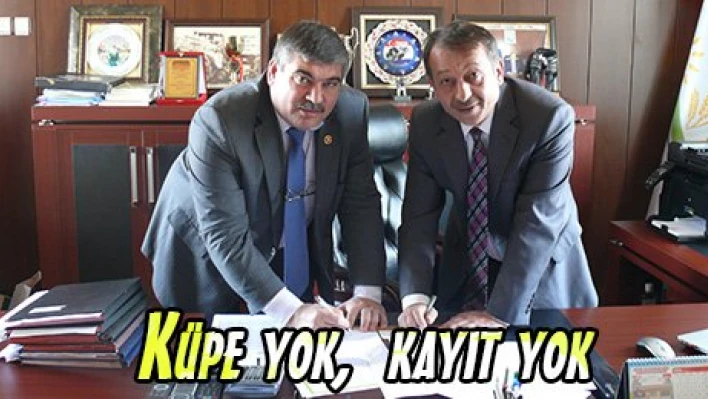 Küpe yok,  kayıt yok