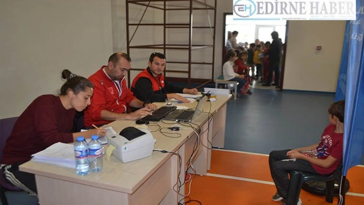 Öğrencilere yetenek testi uygulandı