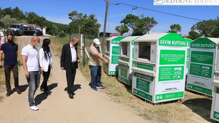 Kıyafet kumbaraları yerleştirildi