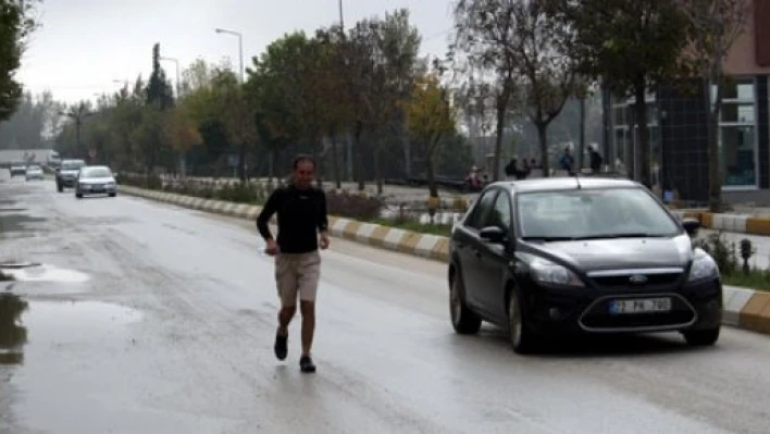 Avrasya Maratonu'na hazırlık için koştu 