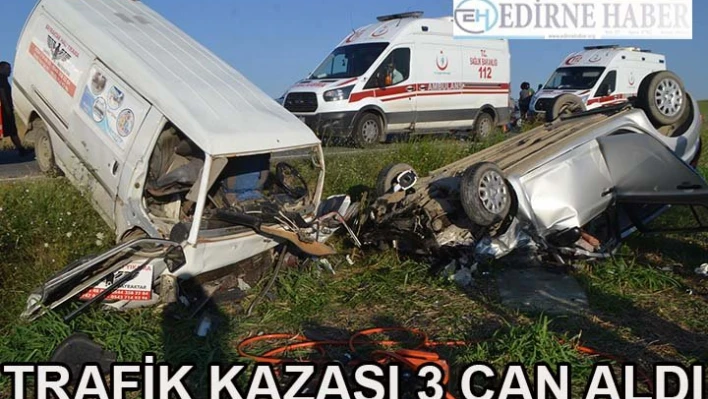 Trafik kazası 3 can aldı