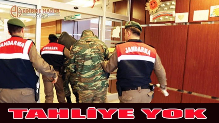Tahliye yok