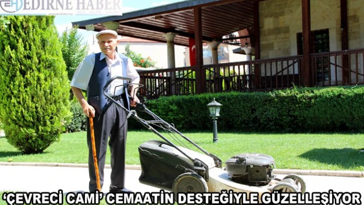 'Çevreci cami' cemaatinin desteğiyle güzelleşiyor