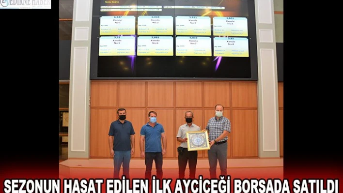 İlk ayçiçeği borsada satıldı