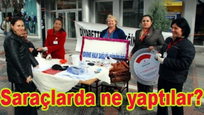 Vatandaşlar diyabet hakkında bilgilendirildi