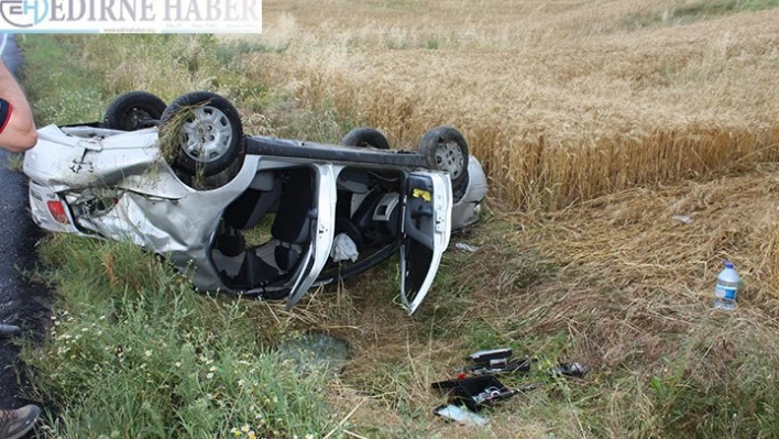 Edirne'de trafik kazası: 1 yaralı