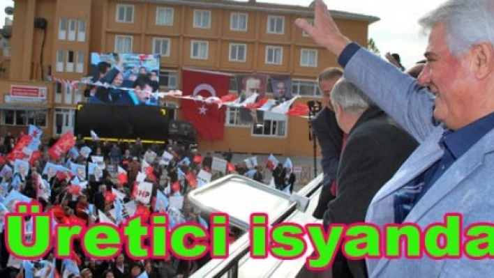 Çeltik üreticisi meydanlarda