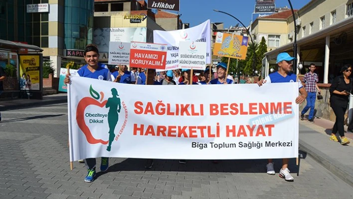 Sağlıklı yaşam için yürüdüler