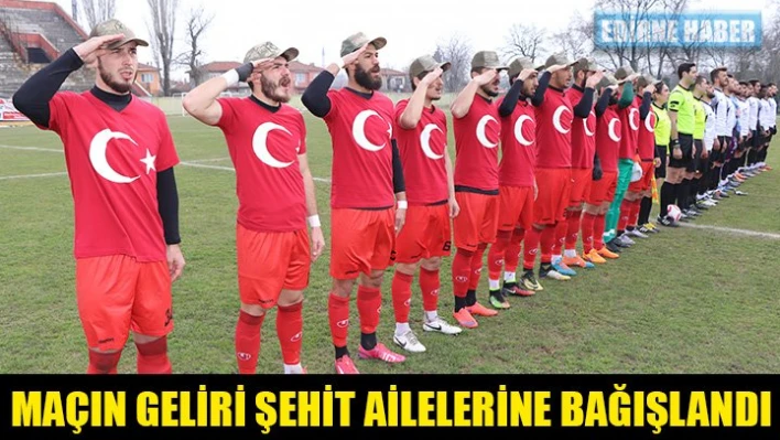 Gelir şehit ailelerine bağışlandı