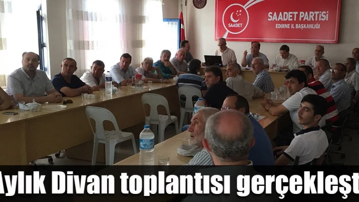 Aylık Divan toplantısı yapıldı