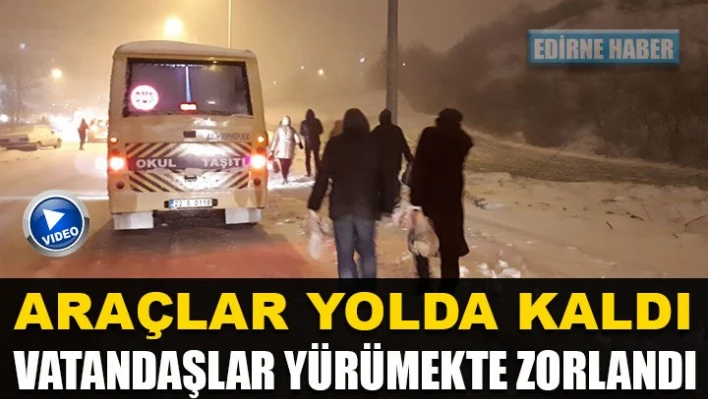 Vatandaşın karla imtihanı