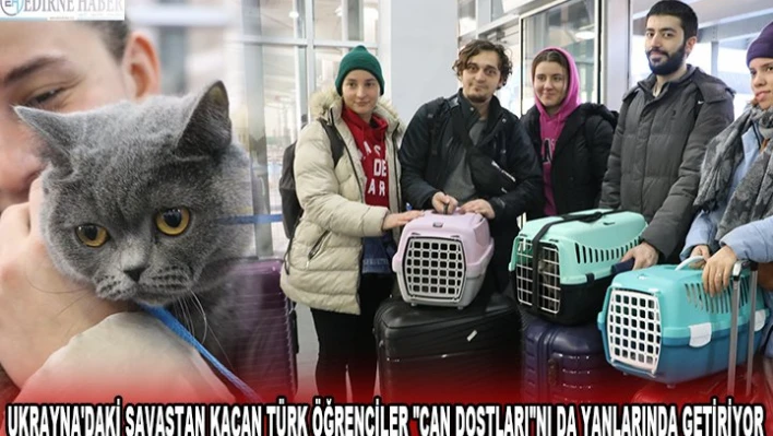 UKRAYNA'DAKİ SAVAŞTAN KAÇAN TÜRK ÖĞRENCİLER 'CAN DOSTLARI'NI DA YANLARINDA GETİRİYOR