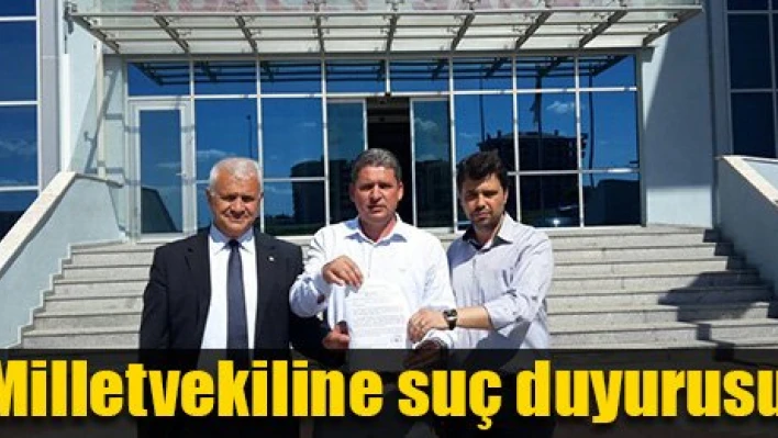 Gaytancıoğlu'na suç duyurusu