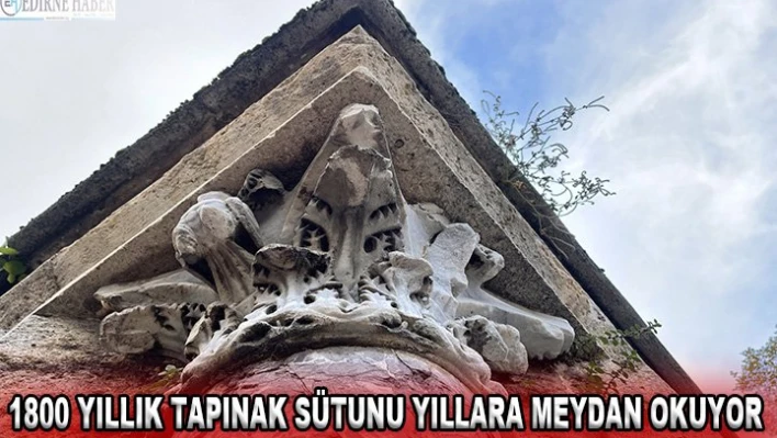 1800 yıllık tapınak sütunu yıllara meydan okuyor