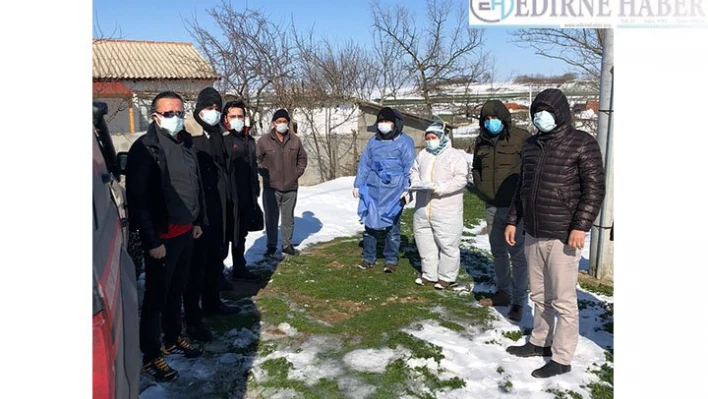 Edirne Sağlık Müdürü Yıldırım, İpsala'da filyasyon çalışmalarına katıldı
