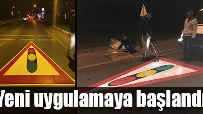 Yatay işaretleme yapıldı