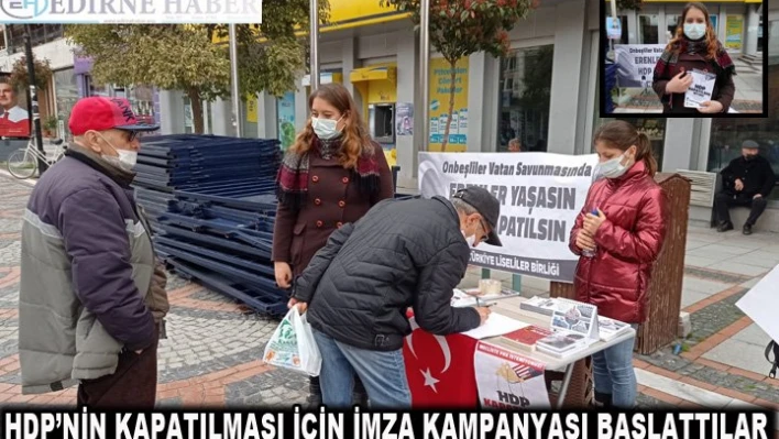 Türkiye Liseliler Birliği üyelerinden HDP'nin kapatılması için imza kampanyası