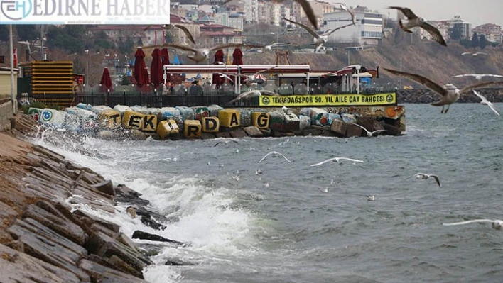 Marmara Denizi'nde lodos ulaşıma engel oluyor