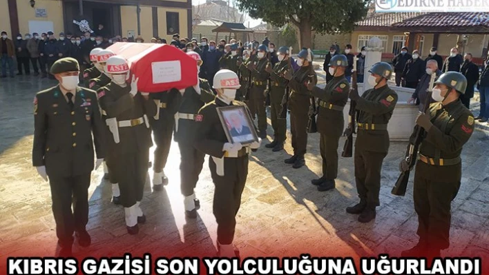 KIBRIS GAZİSİ SON YOLCULUĞUNA UĞURLANDI