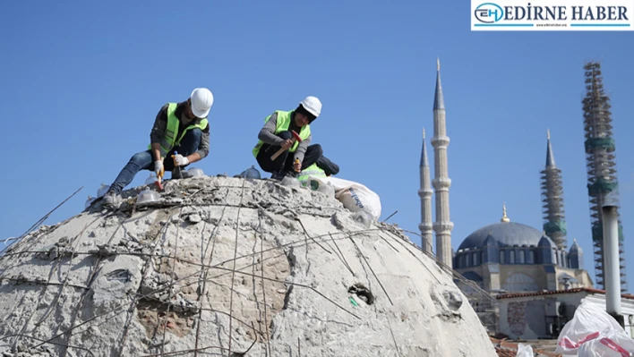 600 yıllık Havlucular Hanı ve Mezit Bey Hamamı'nda restorasyon çalışmaları başladı