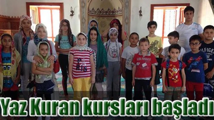 Yaz Kuran kursları başladı