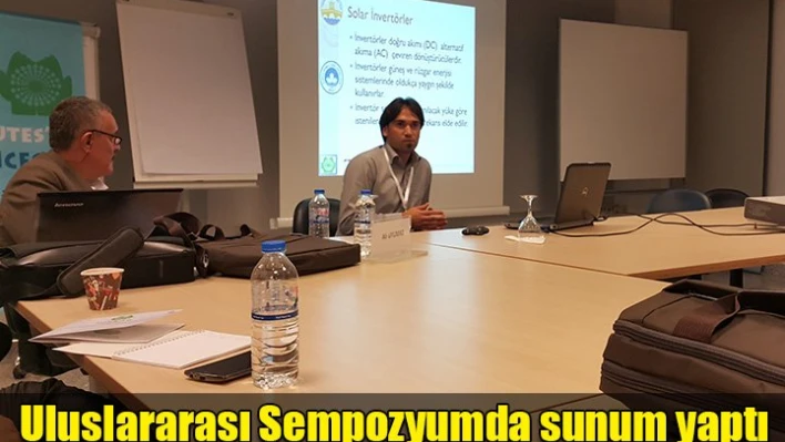 Sempozyuma katıldı