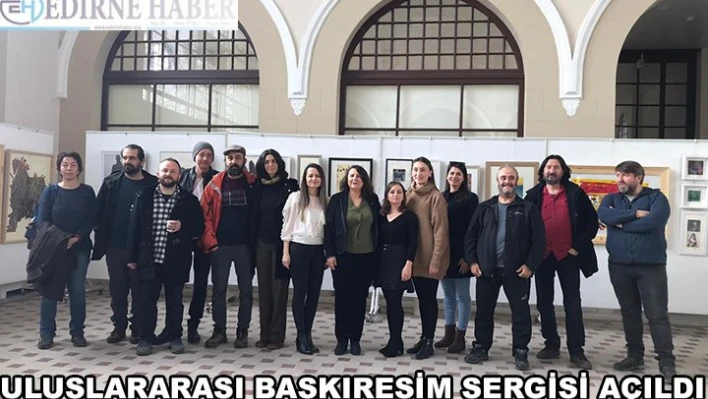 Uluslararası baskıresim sergisi açıldı
