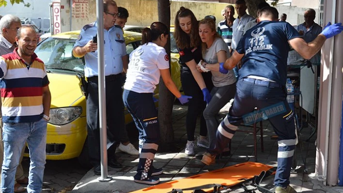Önce kadına çarptı, sonra kaçtı