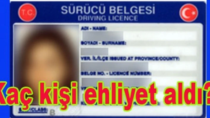 4 Bin 157 Kişi Ehliyet Aldı
