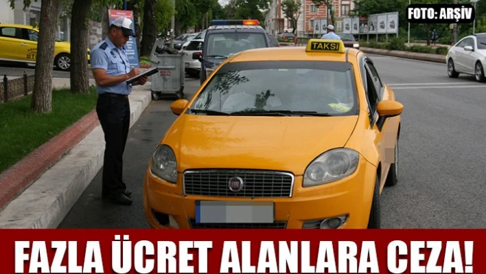 Taksicilere ceza