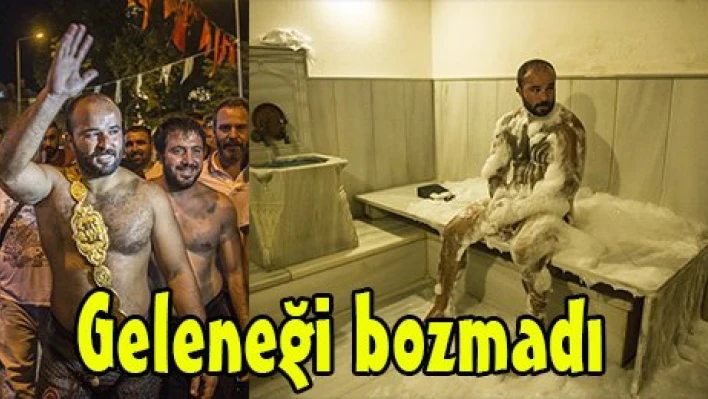 Geleneği bozmadı