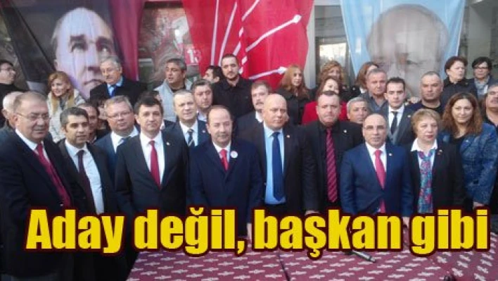 İl Başkan adayına büyük destek