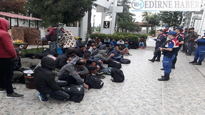 Tekirdağ'da 141 düzensiz göçmen yakalandı
