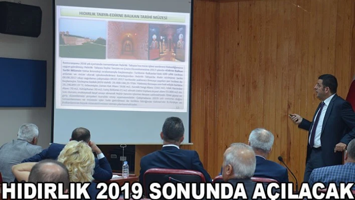 HIDIRLIK 2019 SONUNDA AÇILACAK